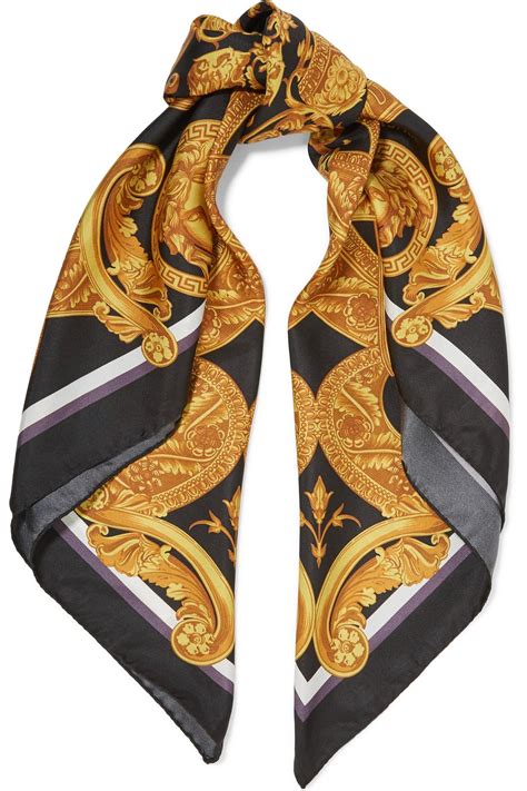 versace collection scarf black yellow|Versace scarf for sale.